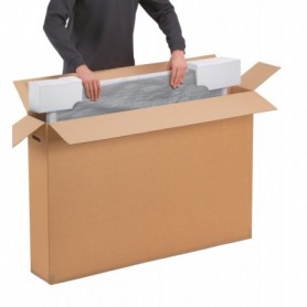 Caisse carton spéciale écran plat 850 x 250 x 700mm