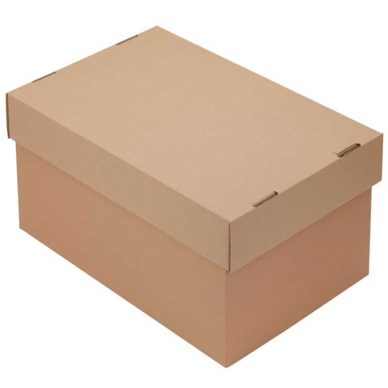 Caisse carton à fond inviolable renforcé 600 x 400 x 100mm