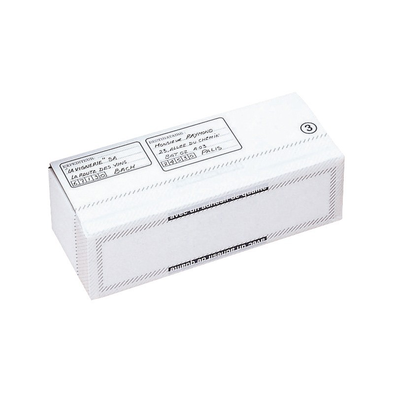 Caisse vin - 1 BOUTEILLE 355 x 140 x 125mm