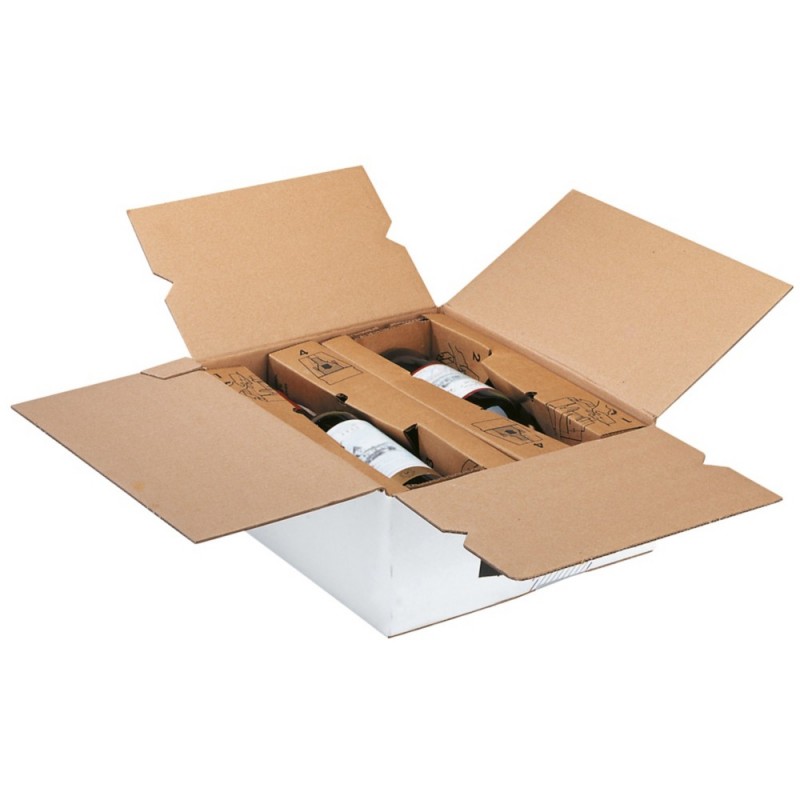 Caisse vin - 2 BOUTEILLES 355 x 270 x 125mm
