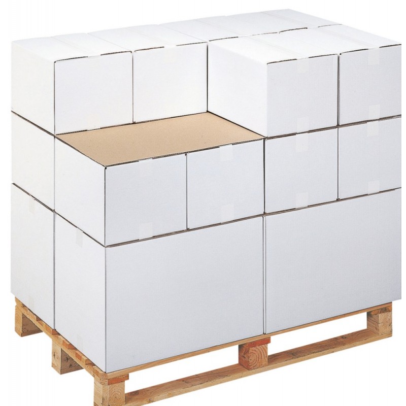 Plaque intercalaire de palette - CARTON COMPACT GRIS 2 FACES 800 x 1200mm