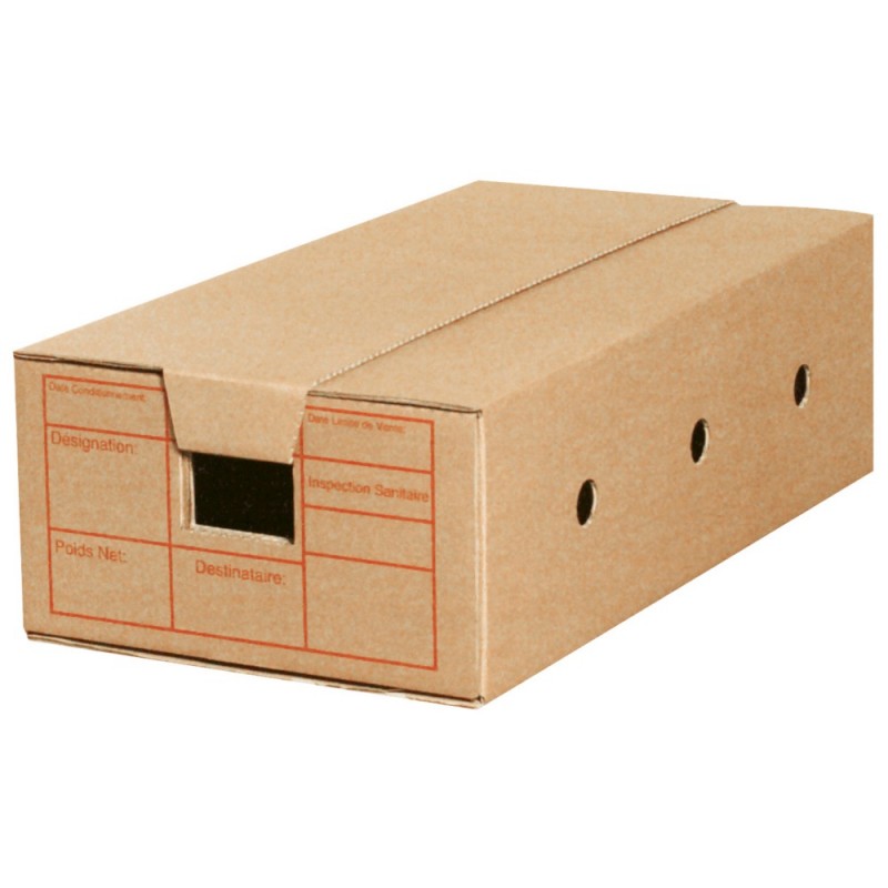 Caisse viande ÉCRU 625 x 327 x 185mm