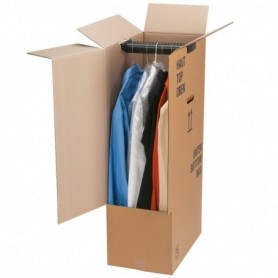 Caisse carton penderie 500 x 300 x 1000mm