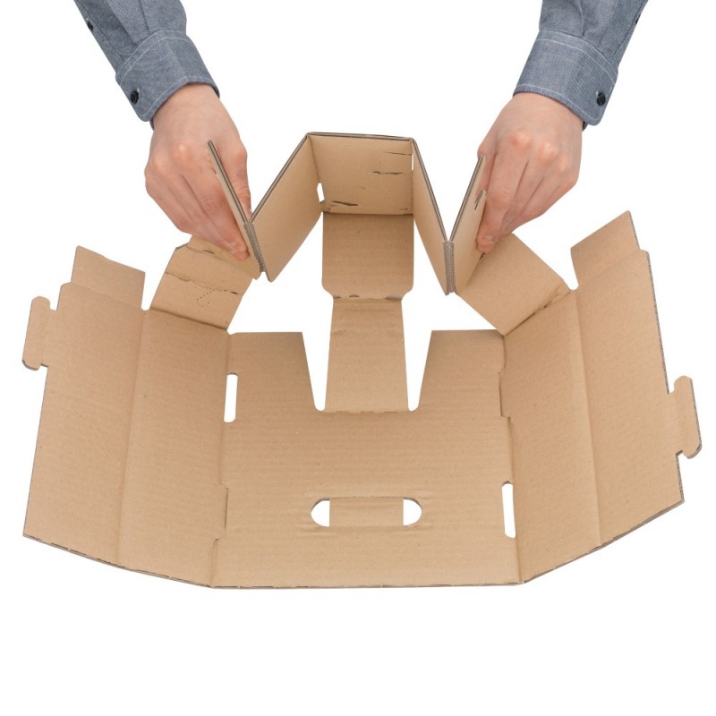 Croisillon carton pour caisse bouteilles de bière CALAGE 3 BOUTEILLES