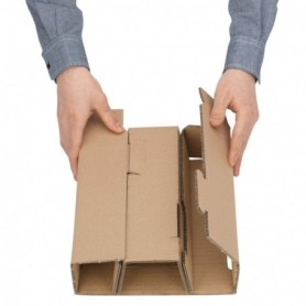 Croisillon carton pour caisse bouteilles de bière CALAGE 3 BOUTEILLES