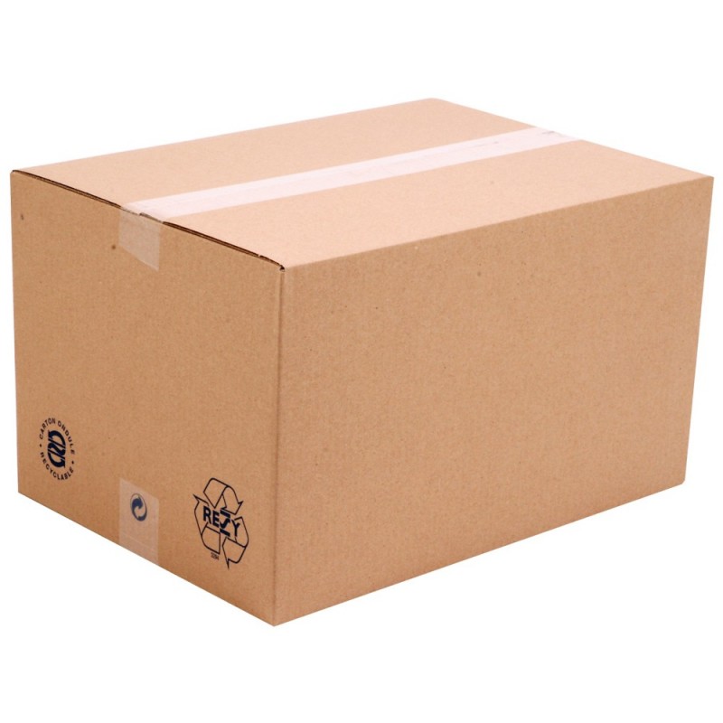 Caisse carton format imprimerie double cannelure 430 x 310 x 240mm