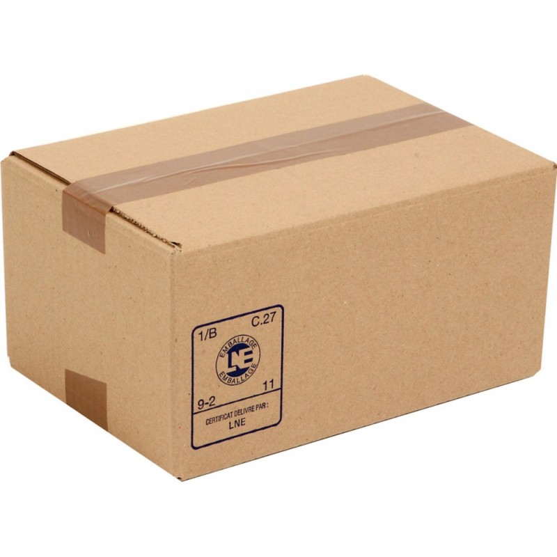 Caisse carton format imprimerie simple cannelure 215x150x105mm