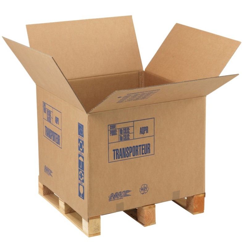 Caisse-palette carton CEGEPAL® 765 x 765 x 600mm