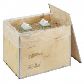 Caisse bois contreplaqué -...