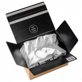 Papier kraft blanc ou noir pour système PAPERplus® Papillon BLANC