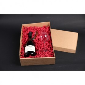 Boîte distributrice de frisure papier ROUGE