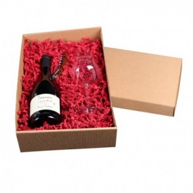 Boîte distributrice de frisure papier ROUGE