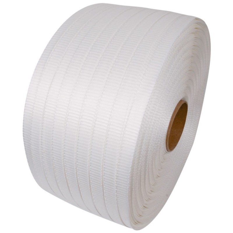 Feuillard textile collé renforcé - Largeur de 25 mm 25mmx400m