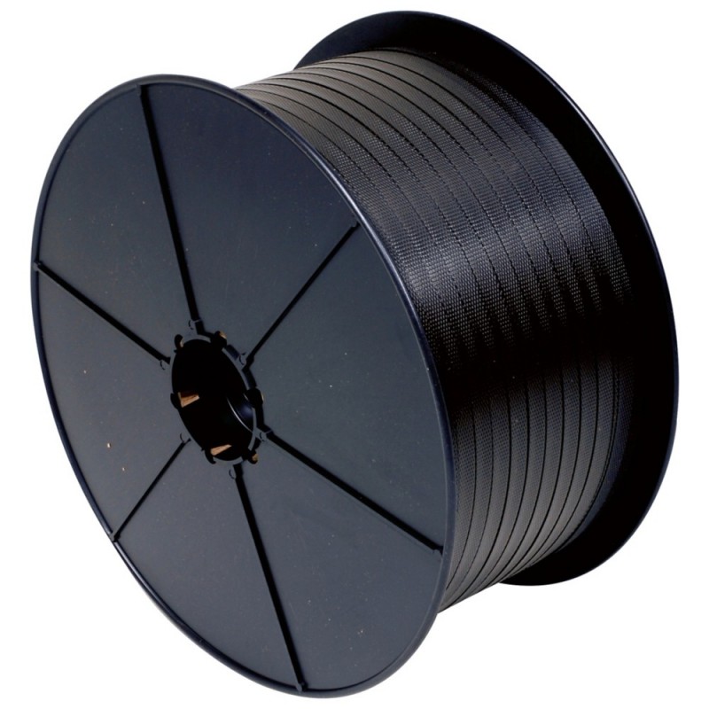 Feuillard polypropylène manuel avec joues plastique 12mmx0-5mmx1500m