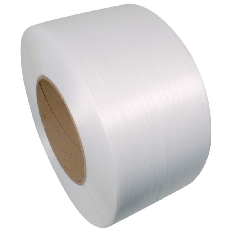 Feuillard polypropylène étroit haute cadence BLANC 6mmx0-55mmx5000m