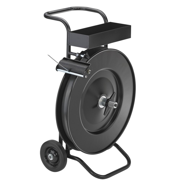 Chariot-dévidoir robuste pour feuillard ACIER-PET