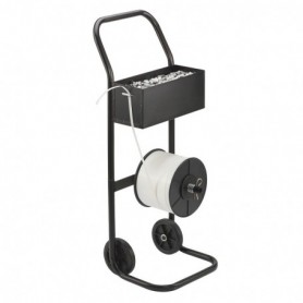 Chariot-dévidoir multi-usages pour feuillard PP JOUES PLASTIQUE-TEXTILE