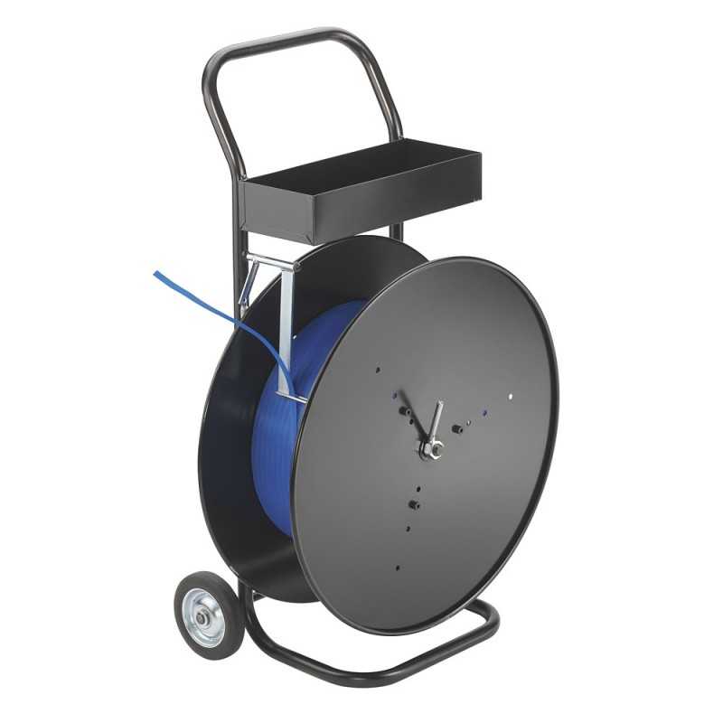 Chariot-dévidoir multi-usages pour feuillard PP-PET