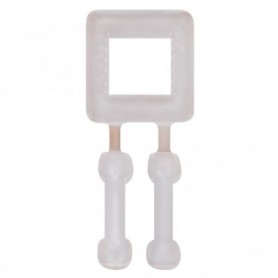 Boucle plastique autobloquante