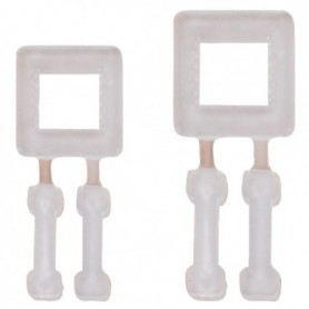 Boucle plastique autobloquante