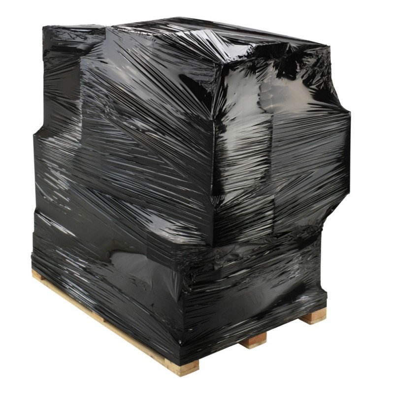 Film étirable manuel soufflé noir 400mmx300m - 20µ