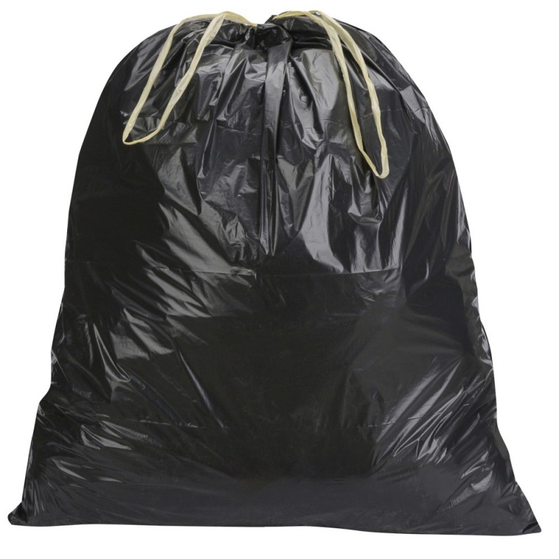 Sac poubelle à lien coulissant 100 L