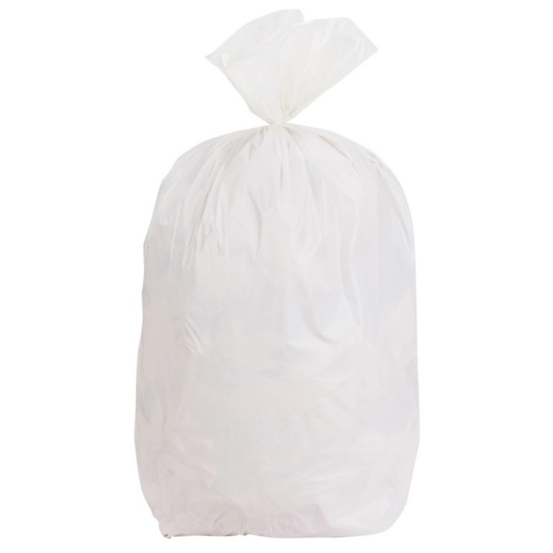 Sac poubelle couleur BLANC 110 L