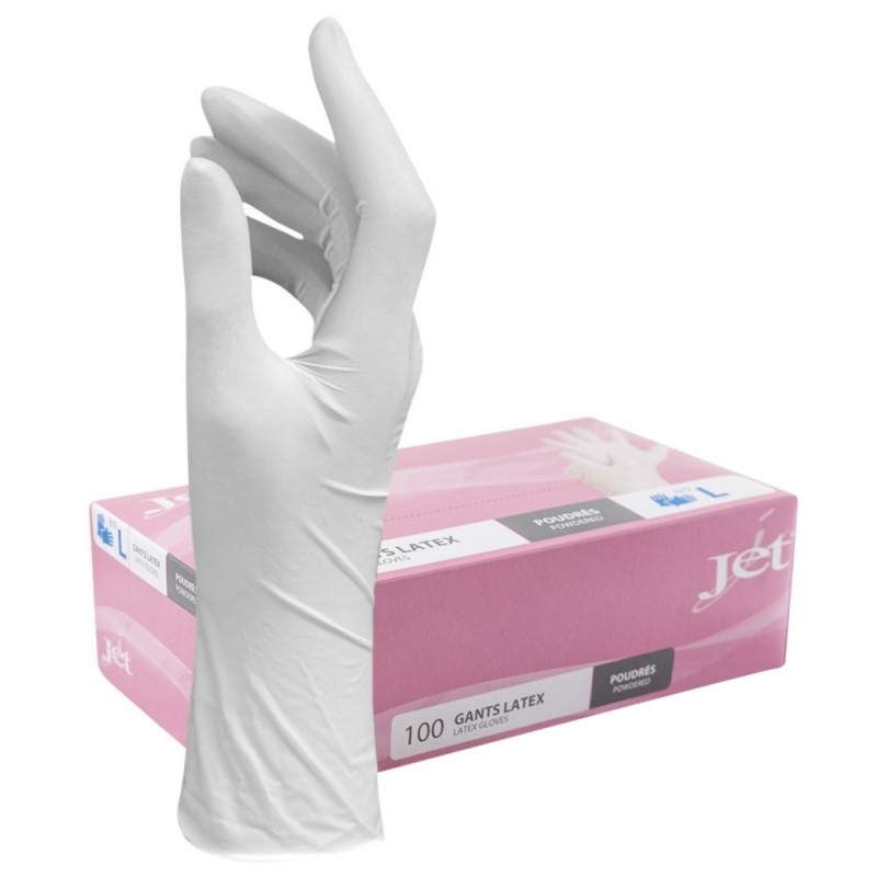 Gant latex poudré 6-7 (S)