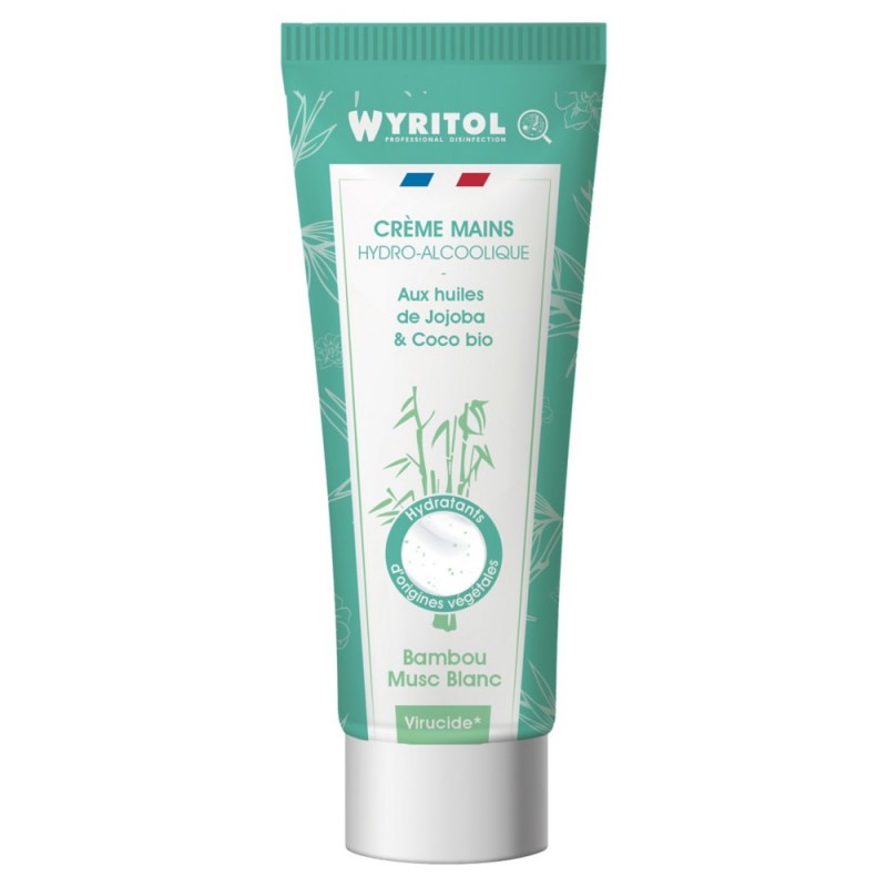 Crème hydroalcoolique mains Wyritol® BAMBOU-MUSC BLANC