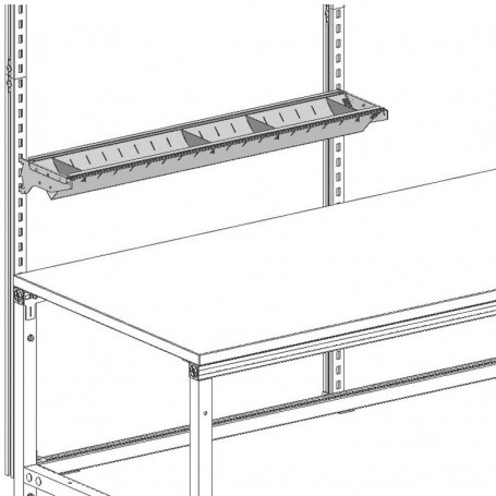 ÉTAGÈRE MÉTALLIQUE 1000 X 200 X 90 mm
