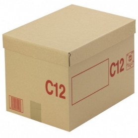 Caisse carton palettisable C avec couvercle 400 x 300 x 300 mm