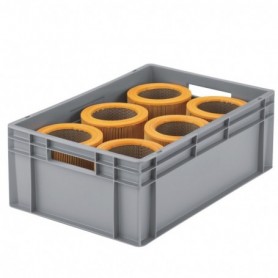 Bac plastique multi-usages poignèes ouvertes 600 x 400 x 220