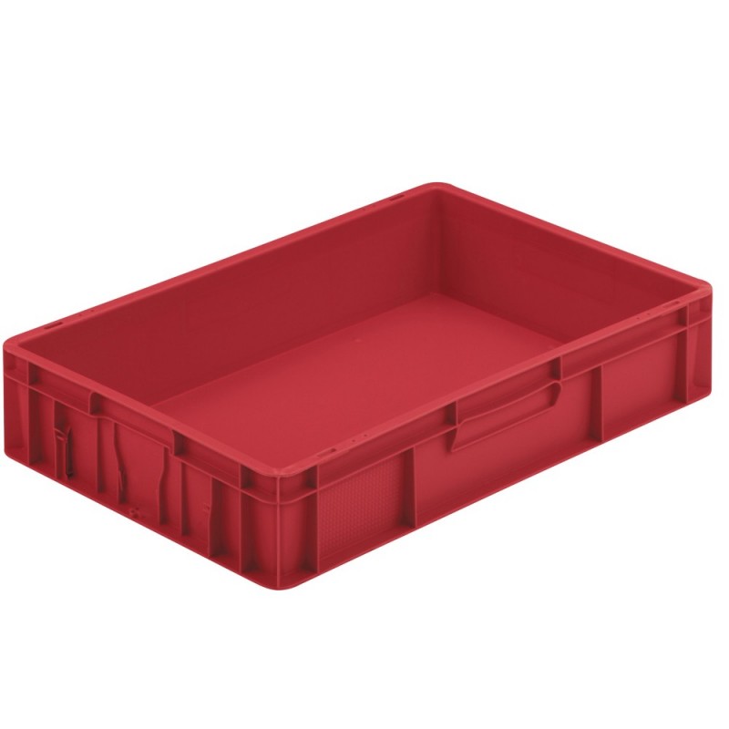 Bac PP poignèes ouvertes 21L rouge