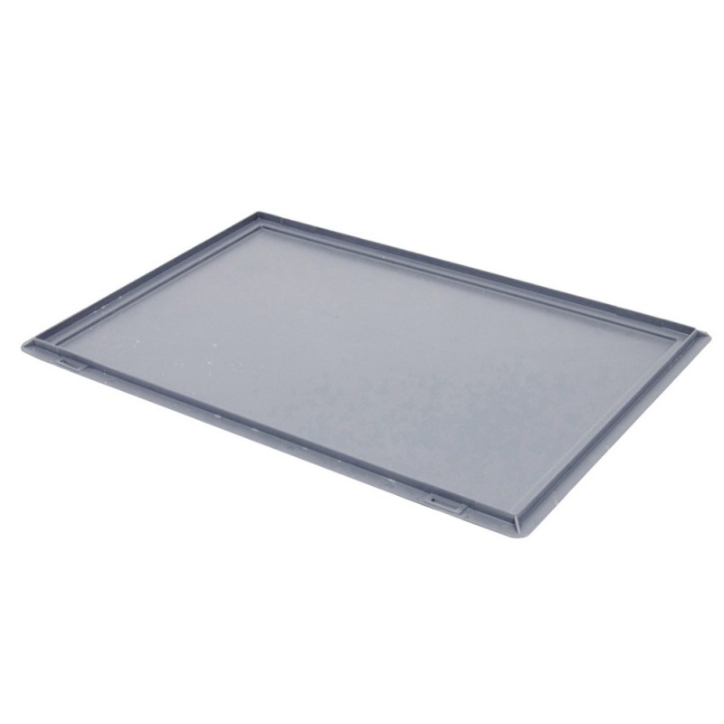 Couvercle pour bac plastique multi-usages norme Europe 600 x 400 x 16mm