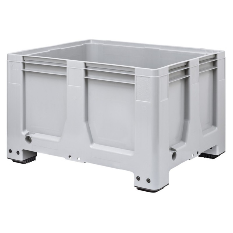 Caisse-palette plastique 4 pieds- parois pleines 480L