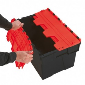 Bac navette avec couvercle couleur JAUNE 52L