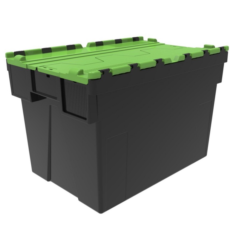 Bac navette avec couvercle couleur VERT 52L