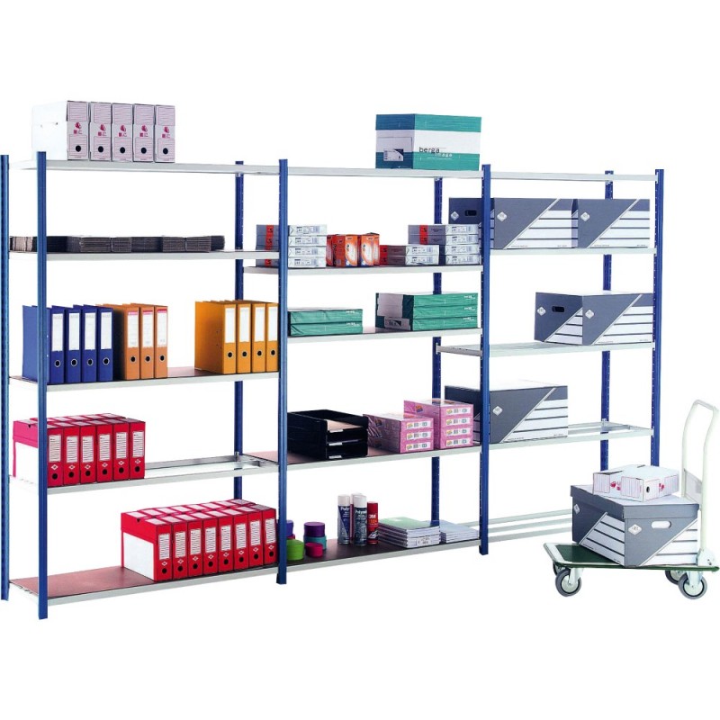 Rayonnage léger - montants et tablettes peints profondeur 400mm SUIVANT