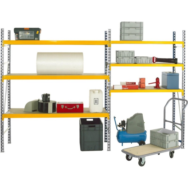 Rayonnage - modèle Prorack+ SUIVANT hauteur 2400mm