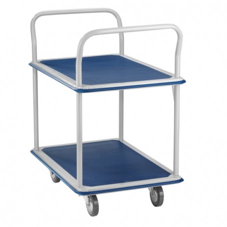 Chariot à double plateau 900 x 600 x 995mm 300kg