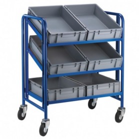 Chariot à 3 plateaux inclinables 940 X 655 X 1120mm