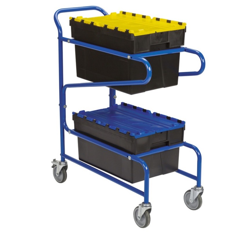 Chariot pour bacs BLEU