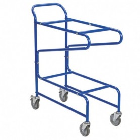 Chariot pour bacs BLEU
