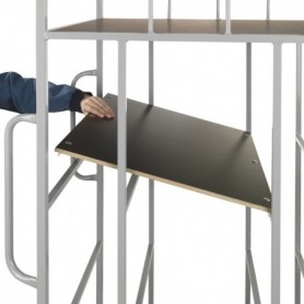 Chariot porte-cartons ÉTAGÈRE