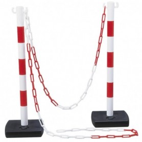 2 POTEAUX PVC + 5 M DE...