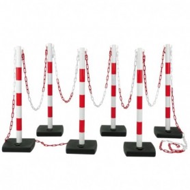 6 POTEAUX PVC + 12 M DE...