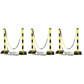 6 POTEAUX PVC + 12 M DE...