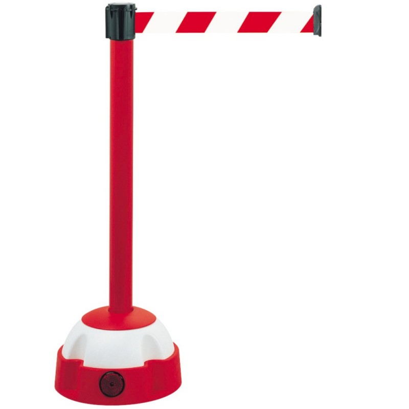 POTEAU À SANGLE 3 METRES ROUGE-BLANC