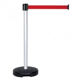 POTEAU À SANGLE ROUGE-GRIS