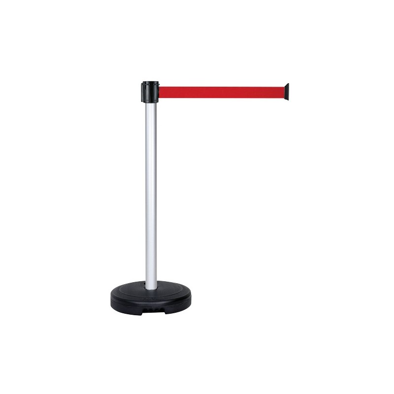 POTEAU À SANGLE ROUGE-GRIS